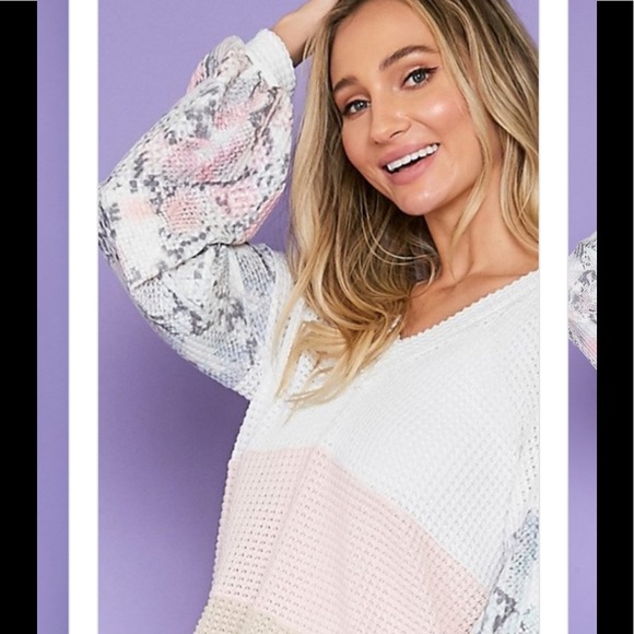 Color Blocked Top - Picture 2 of 8